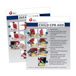 2020 AHA Heartsaver® Child & Infant CPR AED Wallet Card - 100 Pack