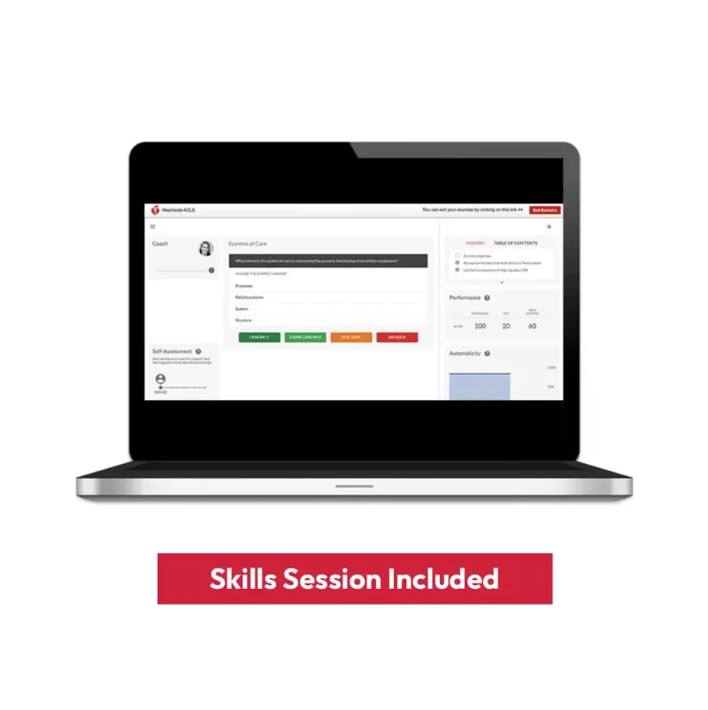 HeartCode® ACLS Online with Skills Session