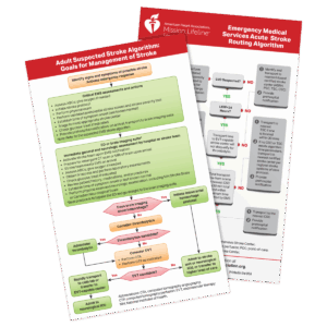 Suspected Stroke and EMS Acute Stroke Routing Algorithm Card (Pack of 25)