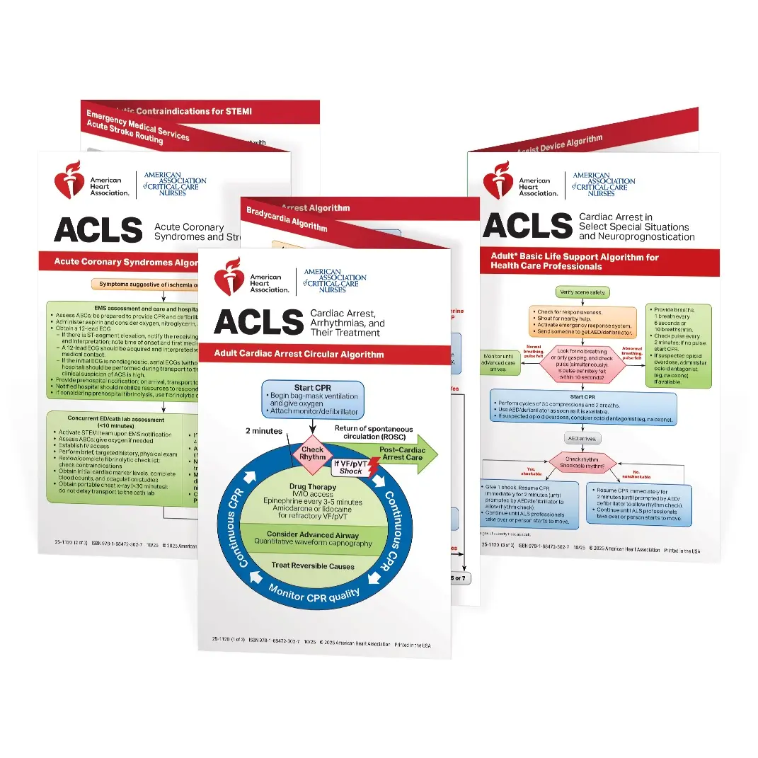 ACLS Reference Cards (Set of 3)