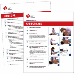 Heartsaver® Child & Infant CPR AED Wallet Card (100-pack)