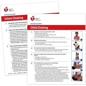 2025 Heartsaver® Child & Infant Choking Wallet Cards (100-pack)