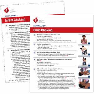Heartsaver® Child & Infant Choking Wallet Cards (100-pack)