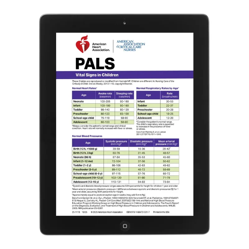 2025 PALS Digital Reference Card - RC Health Services Training Shop