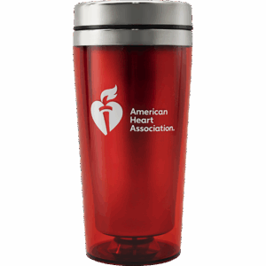 AHA Red Travel Mug