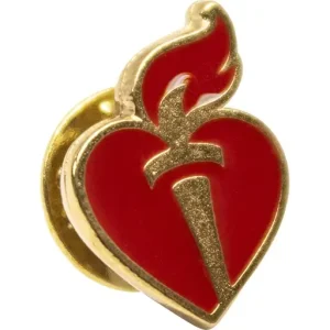 Heart & Torch Lapel Pin Gold (10-pack)